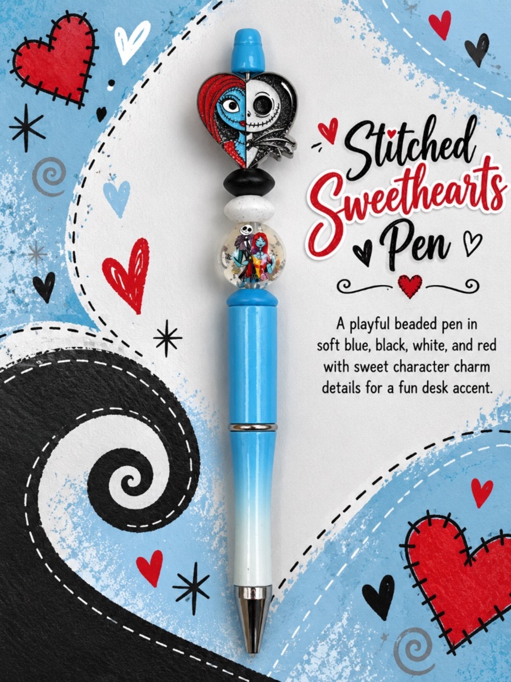 Stitched Sweetheart Pen